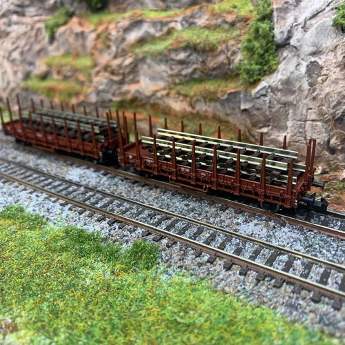 Wagons plats rebords bas - 2,