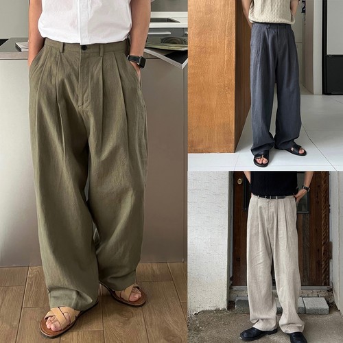 Pantalon décontracté droit