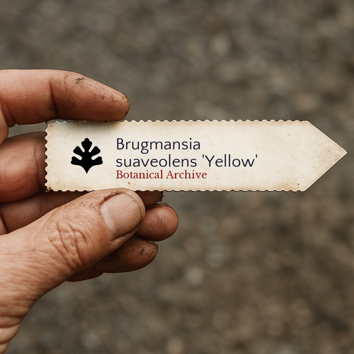 Brugmansia suaveolens yellow - brugmansia,