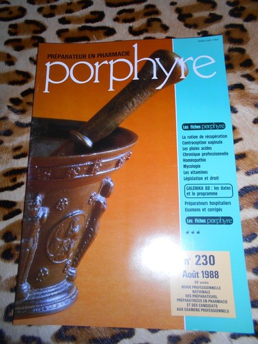 Revue porphyre préparateur - porphyre,,