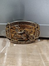 Ancienne Vintage 1992 Boucle Ceinture Baron USA Harley Davidson Company 