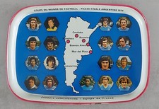 Plateau Coupe du monde Argentine 1978 - Football - Platini