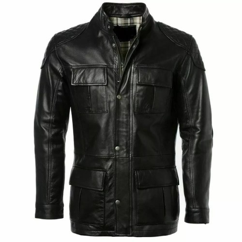 Blouson motard homme 100 - %, cuir