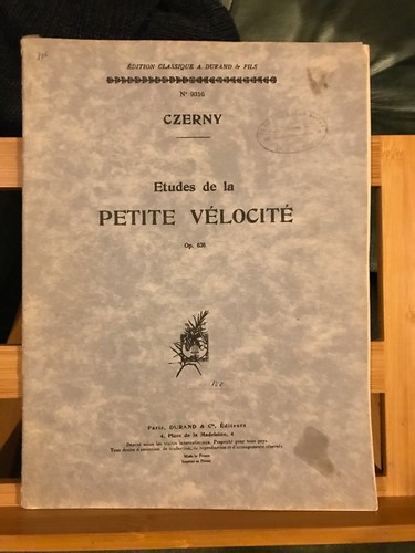 Czerny étude petite - de,