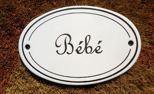 Plaque emaillee ovales - plaque,