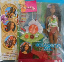poupée doll Barbie Hawaiian Hair California Girl 2005