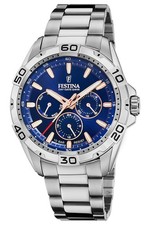 FESTINA Montre Pour Homme Multifonction Acier/Bleu F20623/2