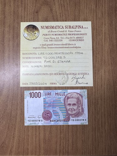 Billet livres 1000 - 1000, montessori
