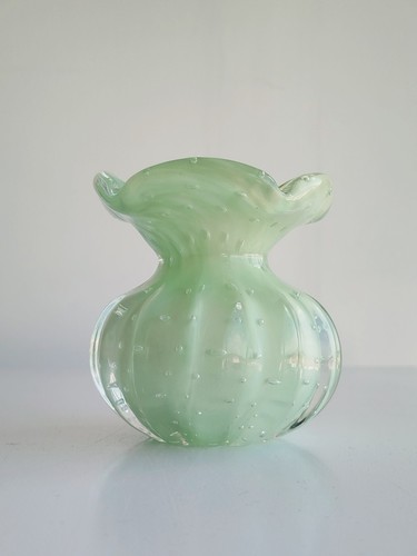 Vase verre soufflé bullé - vase, en