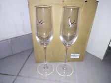 6 grands verres flûtes vodka grey goose en verre 16cl  oie 22cm no belvédère 