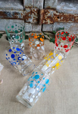 6 ANCIENS VERRES EN VERRE