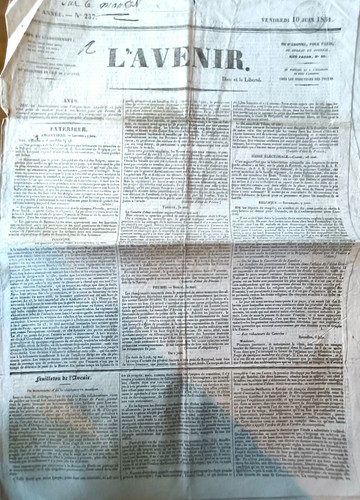 Vieux journal avenir - journal,