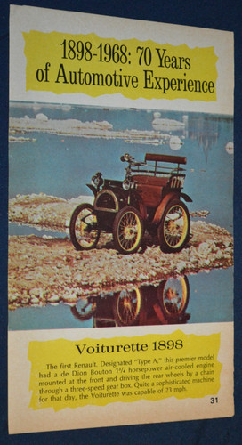 1898 1968 renault years - renault,