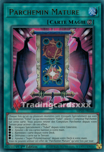 Parchemin mature - yu-gi-oh!,