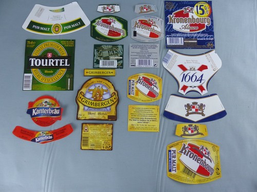 Lot étiquettes bière - de,