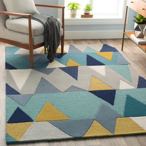 Carson teal geometric - carson,
