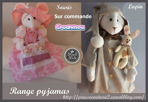 Sac range pyjama souris - sac,