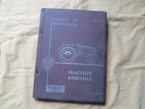 Tracteur renault manuel - tracteur,
