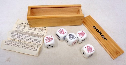 Jeu poker ancien avec - de, d'as