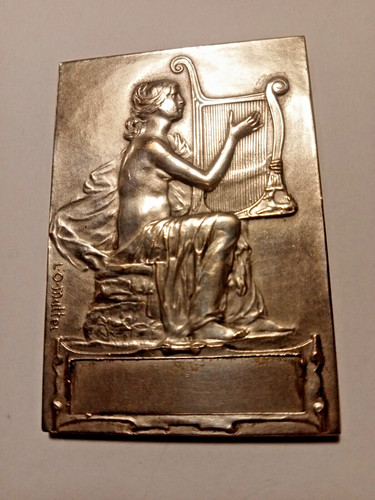 Medaille plaque mattei - mattei, bronze