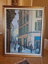 Peinture Moderne Huile Sur Toile Rue De Ville