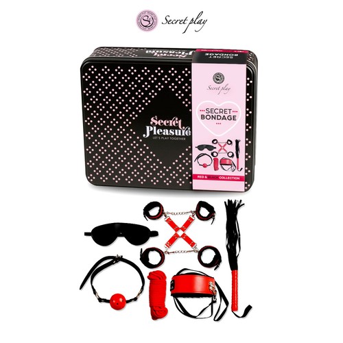 Kit bdsm pièces rouge - kit, 8