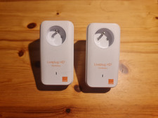 Lot 2 prises Adaptateurs CPL Orange Extender Ethernet Liveplug HD 500 Mbits/s
