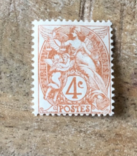 Timbres france type blanc - timbres, n°
