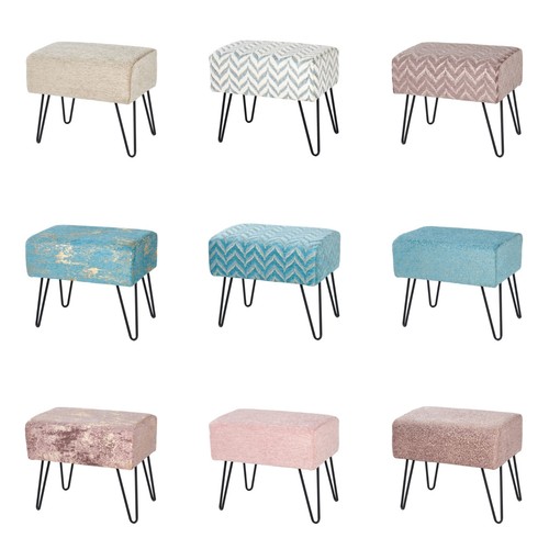 Jacquard chenille ottoman - jacquard,