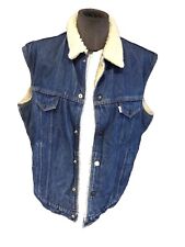 Très Belle Et Authentique Veste Jeans Fourrée Lévis M Tbe Vintage
