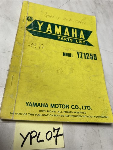 Yamaha yz125d yz125 77 - yamaha,