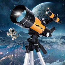 Télescope Astronomique Réfracteur 70mm (15x-150x) - Portable avec Adaptateur Tél