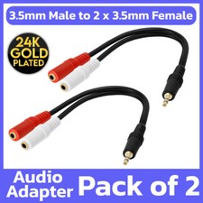 Pack stereo 5mm - 2, 3.5mm