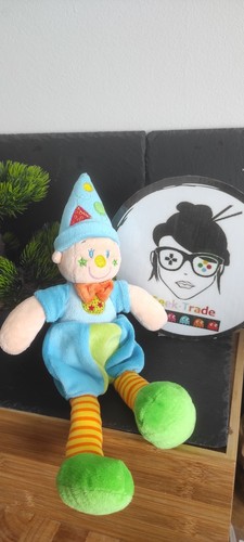 Nicotoy doudou clown lutin - nicotoy,
