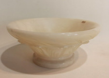 Coupe Fruit Vide Poche Albatre Alabastros Anircora 70/80s 25cm