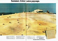 PUBLICITE ADVERTISING 027  1987  Tapis moquette sols & murs Sommer  (2p)