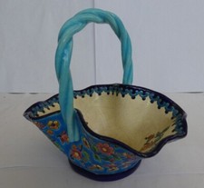 Panier Fleurs Roses -19x13 cm-