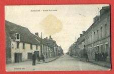 CPA 61 ECOUCHE route nationale animée édit. Delécluse