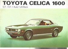 CATALOGUE TOYOTA - TOYOTA CELICA 1600 G.T / S.T / AUTO / LIFT BACK