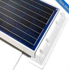 Lot de 2 spoilers ABS 55 cm pour panneau solaire – fixation toit camping-car
