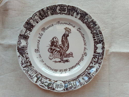 Luneville coq assiette - ,