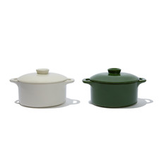 Mini Round Ceramic Cocotte Set