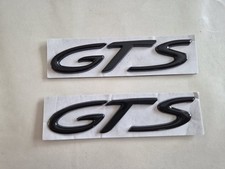 Kit 2 stickers latéraux noir GTS portière Porsche Boxster Cayman Macan Panamera