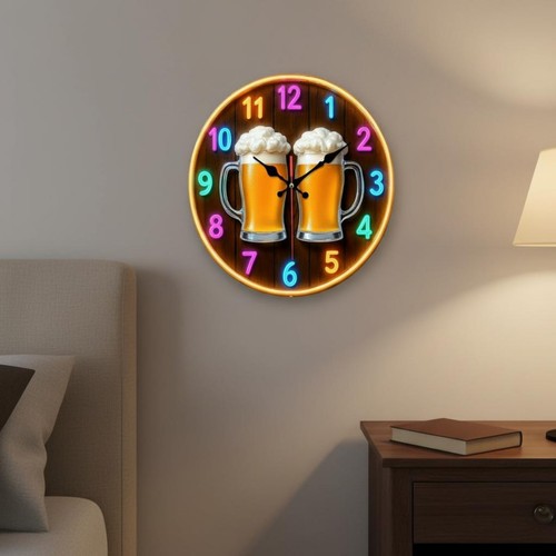 Horloge murale bière luxueux - horloge,
