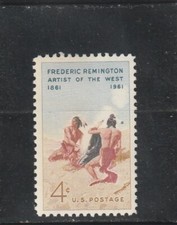 L6357 ETATS UNIS timbre Y&T N° 718 de 1961 " Frédéric Remington " Neuf**