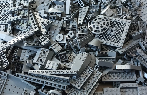 Lego vrac 250g gris - lego,