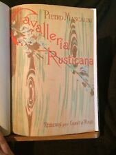 P Mascagni Cavalleria Rusticana partition chant-piano reliée éditions Heugel