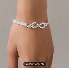Bracelet Infini En Argenté Et
