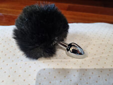 Plug anal métal queue de