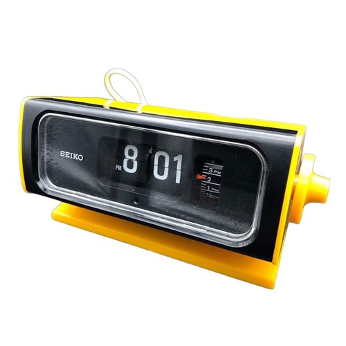 Seiko flip clock pop yellow - flip,